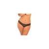 Culotte noire grande taille ajourée sur les fesses 